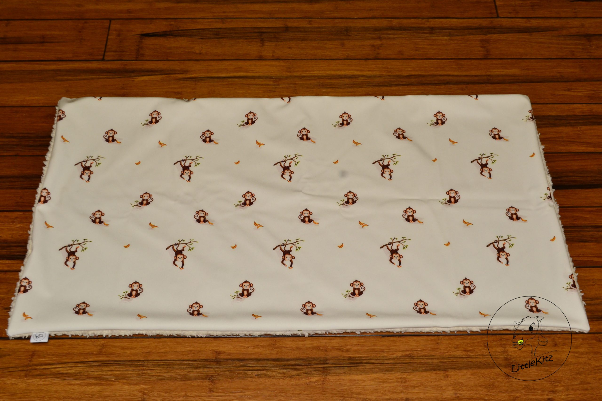 Babydecke (Softshell) Affen flauschig