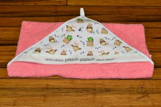 Badetuch Plitsch Platsch rosa