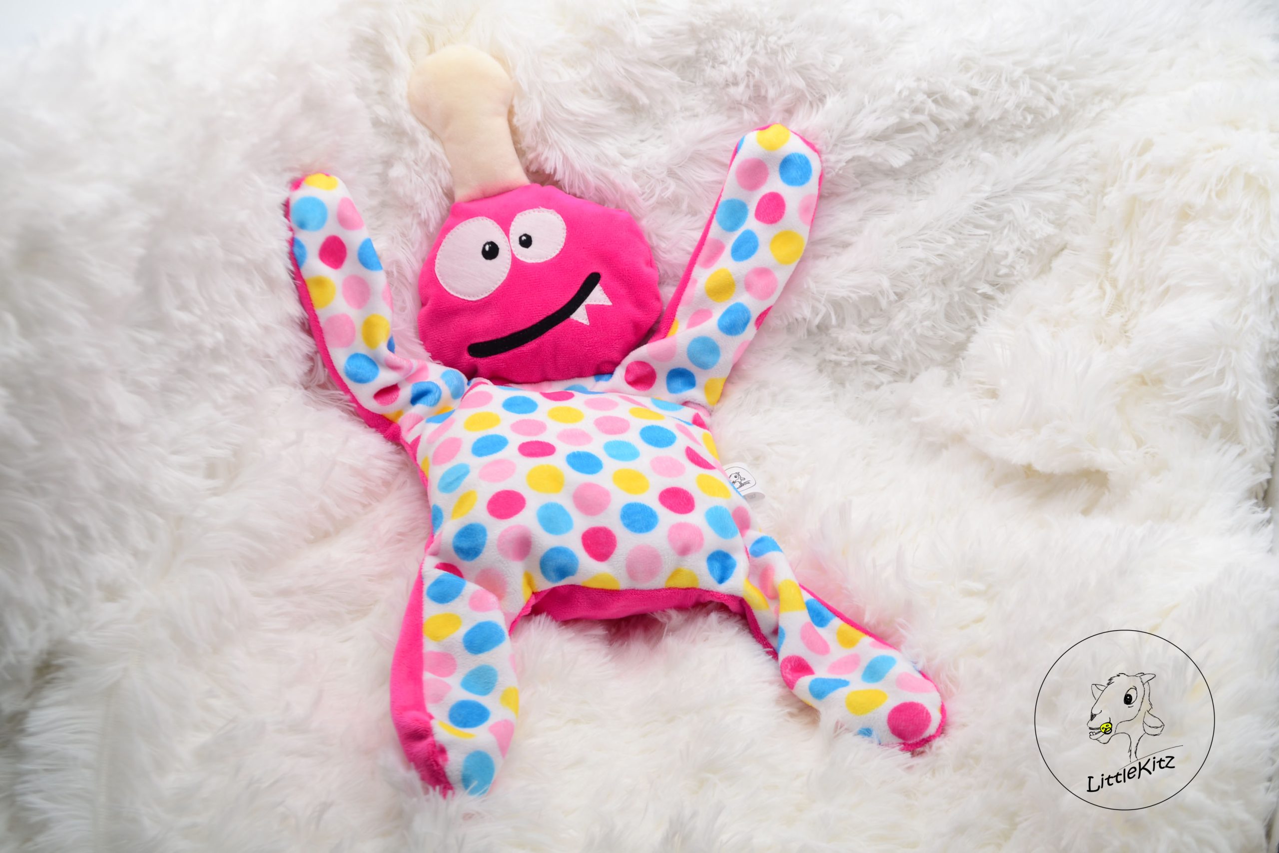 Schmusetuch Alien Pinky