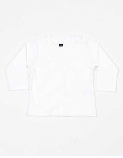 Langarmshirt Weiß