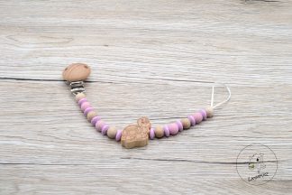 Schnullerkette Schildkröte rosa