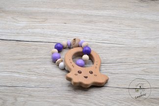 Beißring Qualle lila