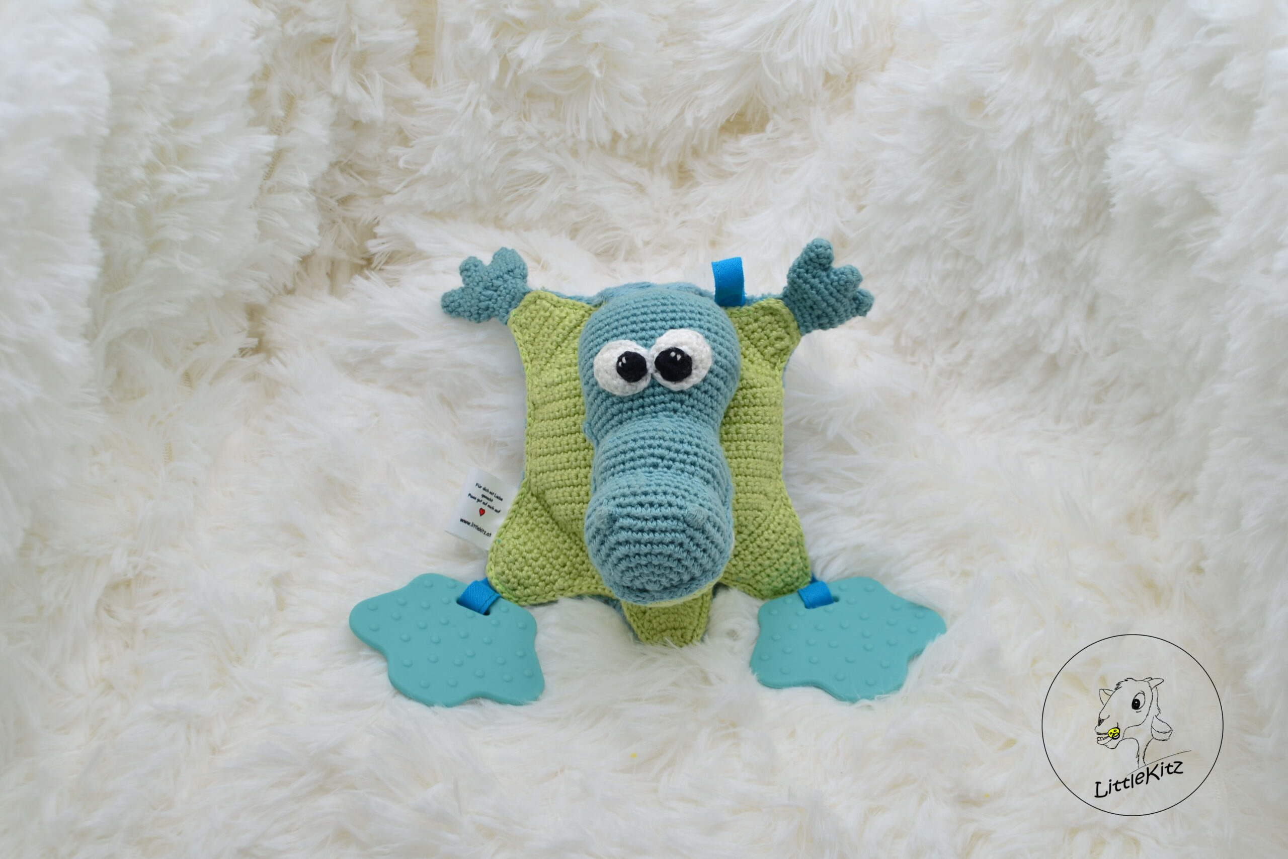 Schmusetuch Kroko
